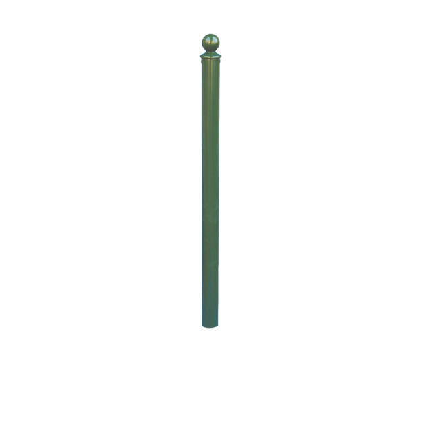 Ornamental bollard | Series 465B | � 60 mm | foldable, self-engaging lock,for casting in concrete, with hot-dip galvanized groundsocket part-no. 470.60, approx. 400 mm below ground | with Euro profile cylinder lock and three keys | without eyelet